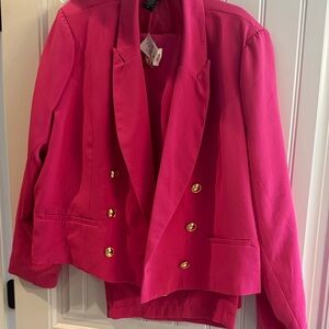 Hot Pink 💕 Ashley Stewart Suit